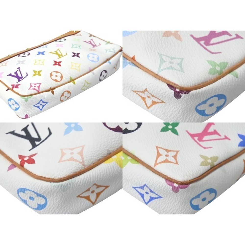Louis Vuitton Multicolore Murakami Accessoires Takashi Pochette White - Picture 8 of 9